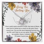 Apology Gift for Girlfriend, Wife, Soulmate- Sorry, Haunt Me - Love Knot Pendant Necklace