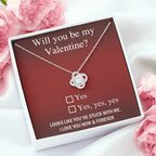 Valentine Love Knot Necklace - Just Say Yes