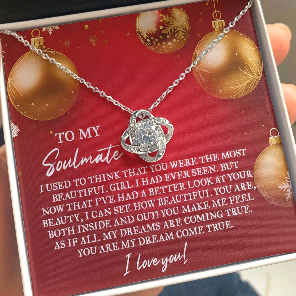 Gift for Soulmate - Your Beauty - Love Knot Pendant Necklace - Mallard Moon Gift Shop