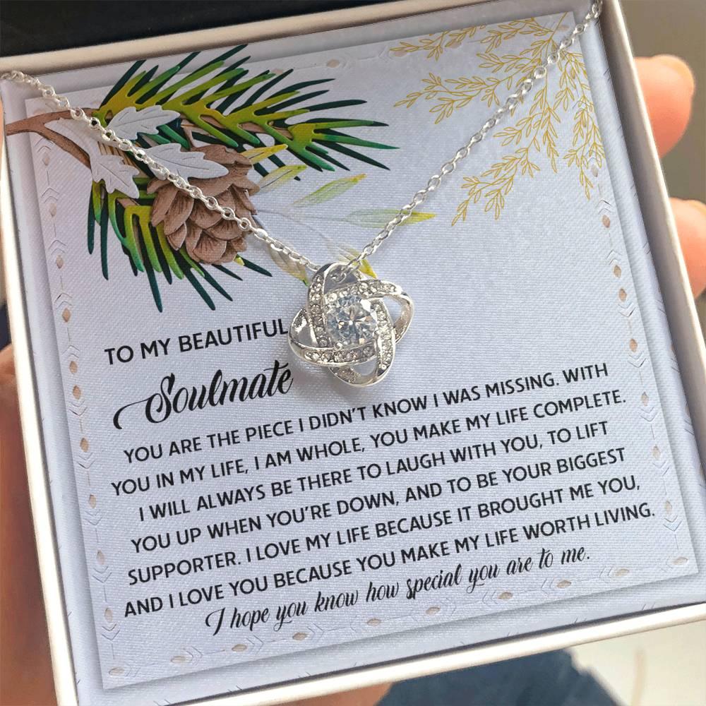 Gift for Soulmate - Biggest Supporter - Love Knot Pendant Necklace - Mallard Moon Gift Shop