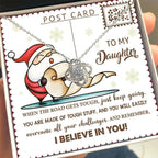 Gift for Daughter - Keep Going - Love Knot Pendant Necklace