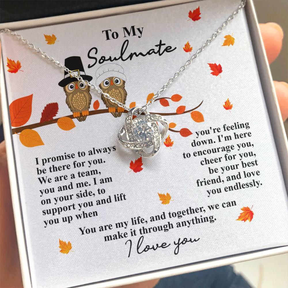 Gift for Soulmate - Love You Endlessly - Love Knot Pendant Necklace - Mallard Moon Gift Shop