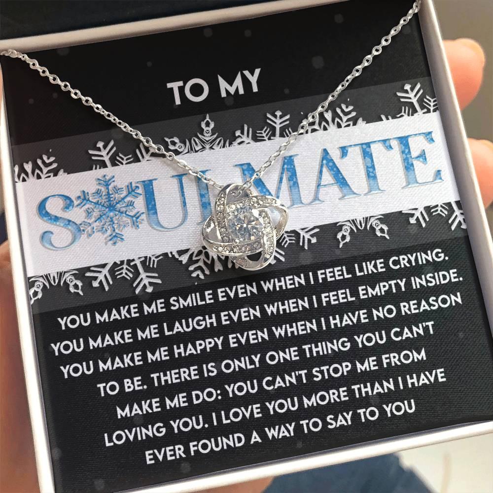 Gift for Soulmate - Loving You - Love Knot Pendant Necklace - Mallard Moon Gift Shop