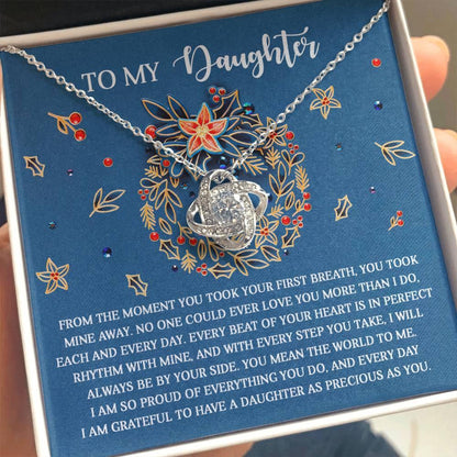 Gift for Daughter - Perfect Rhythm - Love Knot Pendant Necklace - Mallard Moon Gift Shop