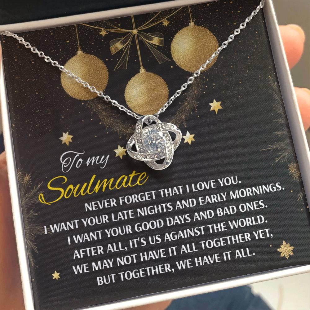 Gift for Soulmate - Have It All - Love Knot Pendant Necklace - Mallard Moon Gift Shop