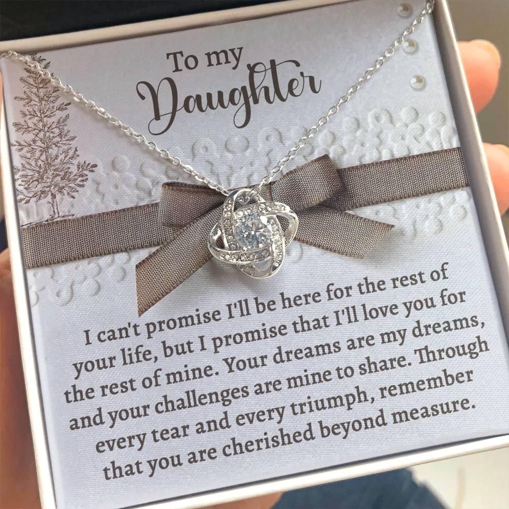 Gift for Daughter - Mine To Share - Love Knot Pendant Necklace - Mallard Moon Gift Shop