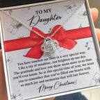 Gift for Daughter - Special Way - Love Knot Pendant Necklace