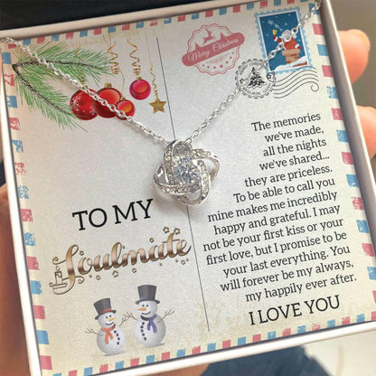 Gift for Soulmate - Last Everything - Love Knot Pendant Necklace - Mallard Moon Gift Shop