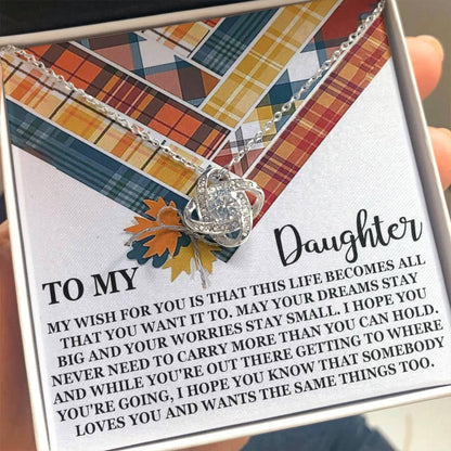 Gift for Daughter - The Same Things - Love Knot Pendant Necklace - Mallard Moon Gift Shop
