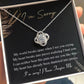 Apology Gift for Girlfriend, Wife, Soulmate - Sorry, See You Crying - Love Knot Pendant Necklace - Mallard Moon Gift Shop