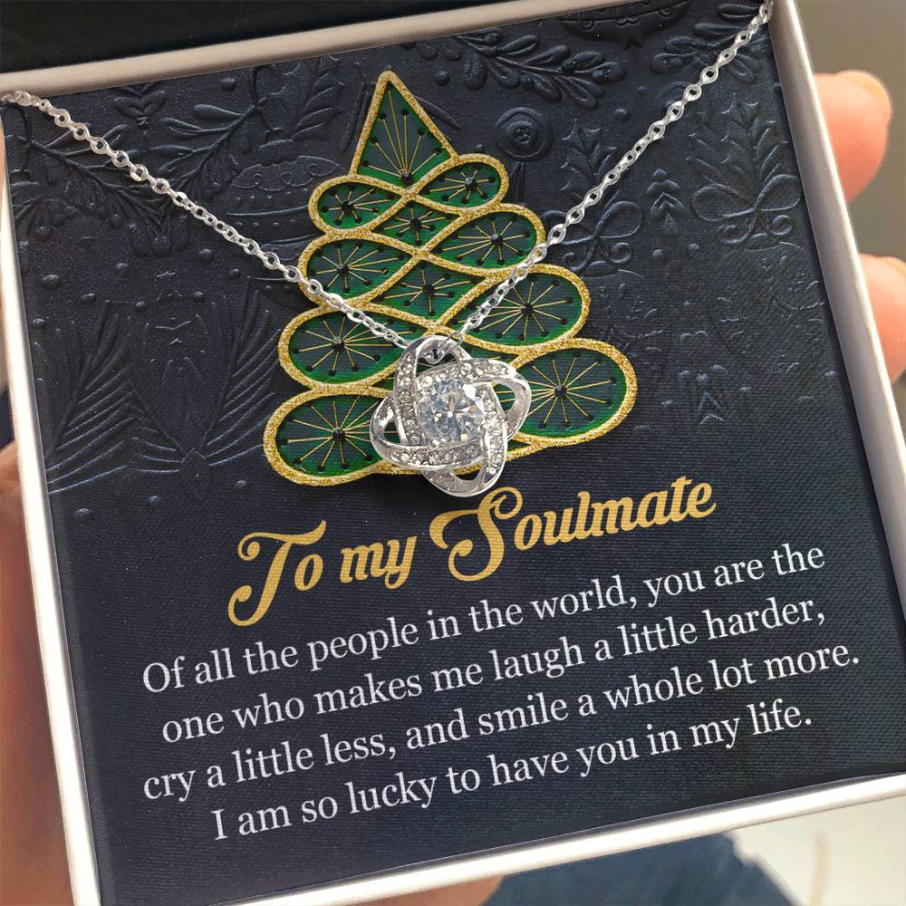 Gift for Soulmate - In My Life - Love Knot Pendant Necklace - Mallard Moon Gift Shop