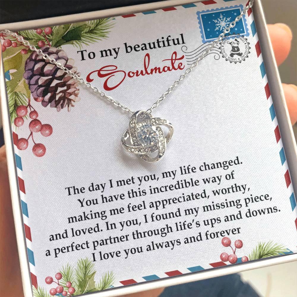 Gift for Soulmate - Perfect Partner - Love Knot Pendant Necklace - Mallard Moon Gift Shop