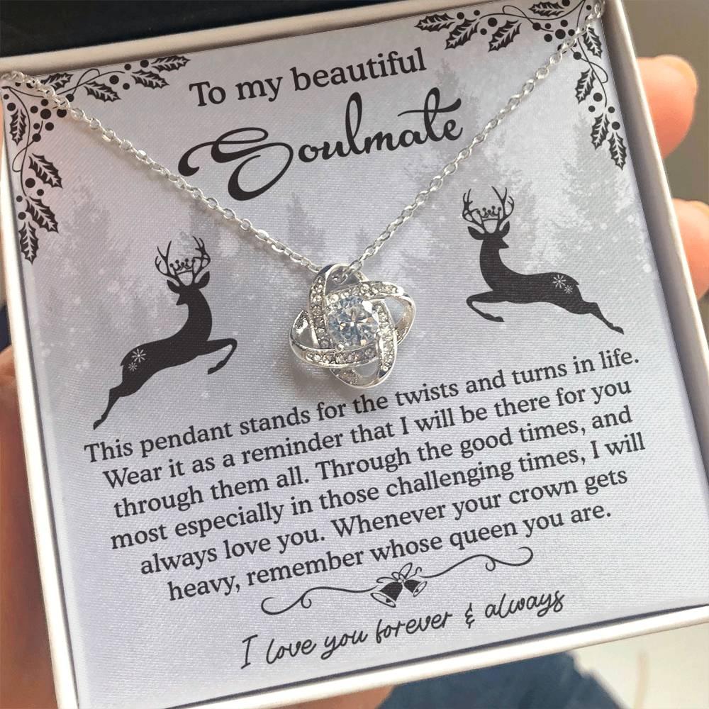 Gift for Soulmate - A Reminder - Love Knot Pendant Necklace - Mallard Moon Gift Shop