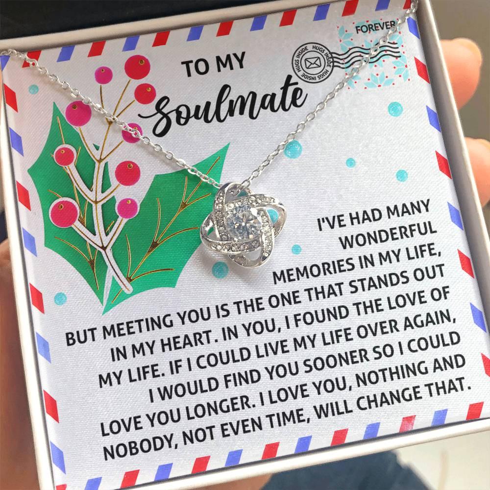 Gift for Soulmate - Love You Longer - Love Knot Pendant Necklace - Mallard Moon Gift Shop