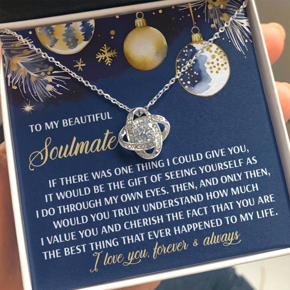 Gift for Soulmate - One Thing - Love Knot Pendant Necklace - Mallard Moon Gift Shop