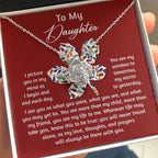 Gift for Daughter - To Be True - Love Knot Pendant Necklace
