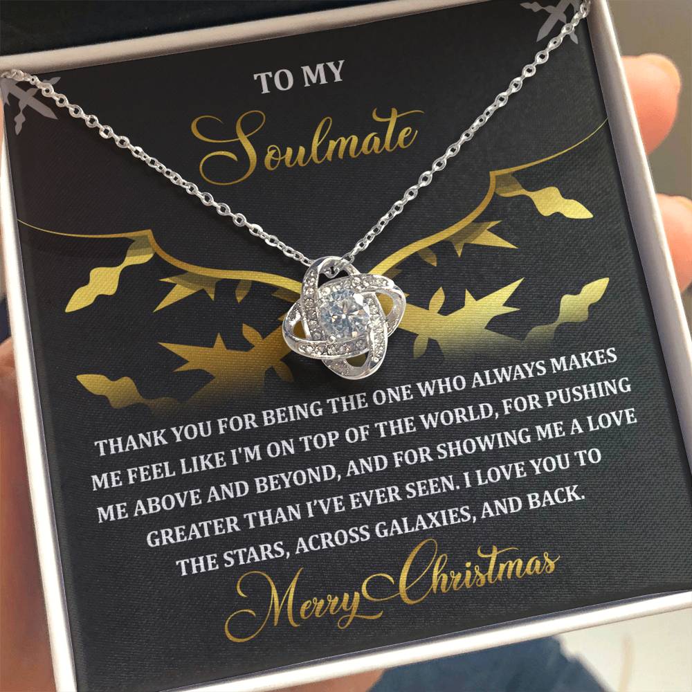 Gift for Soulmate - A Love - Love Knot Pendant Necklace - Mallard Moon Gift Shop