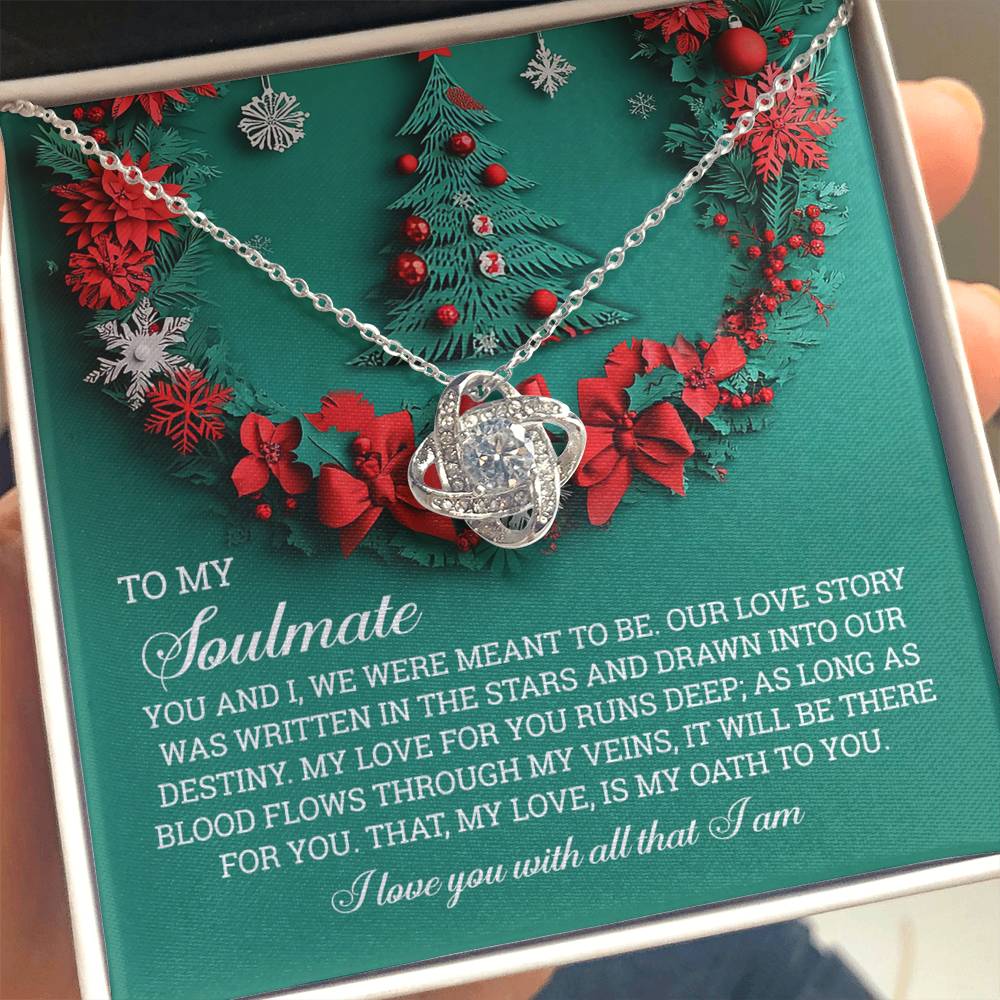 Gift for Soulmate - Love Story - Love Knot Pendant Necklace - Mallard Moon Gift Shop