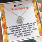 Thanksgiving Gift for Her – “Guided Me Through” Necklace with Message Card | Gratitude Jewelry for Mom, Sister, or Best Friend