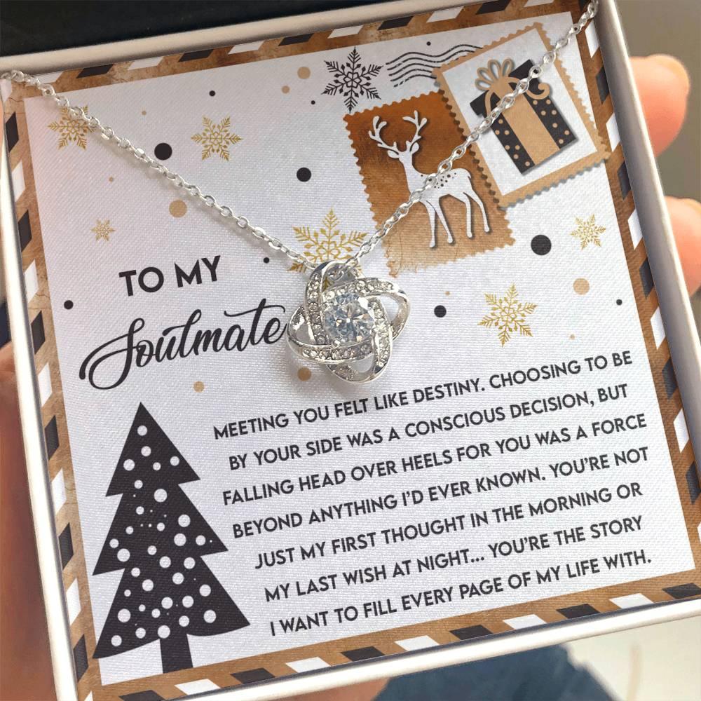 Gift for Soulmate - Like Destiny - Love Knot Pendant Necklace - Mallard Moon Gift Shop