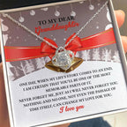 Gift for Granddaughter - Most Memorable Parts of My Life Story - Love Knot Pendant Necklace