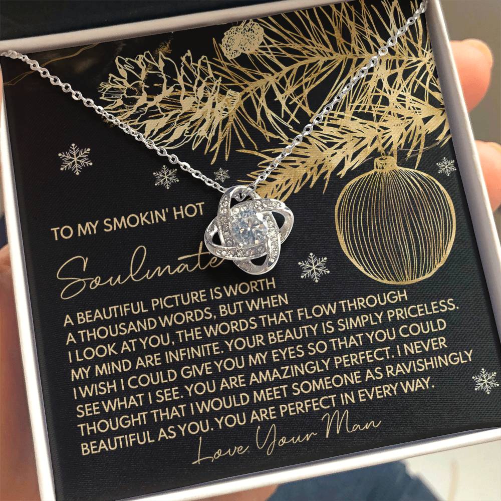 Gift for Soulmate - Amazingly Perfect - Love Knot Pendant Necklace - Mallard Moon Gift Shop