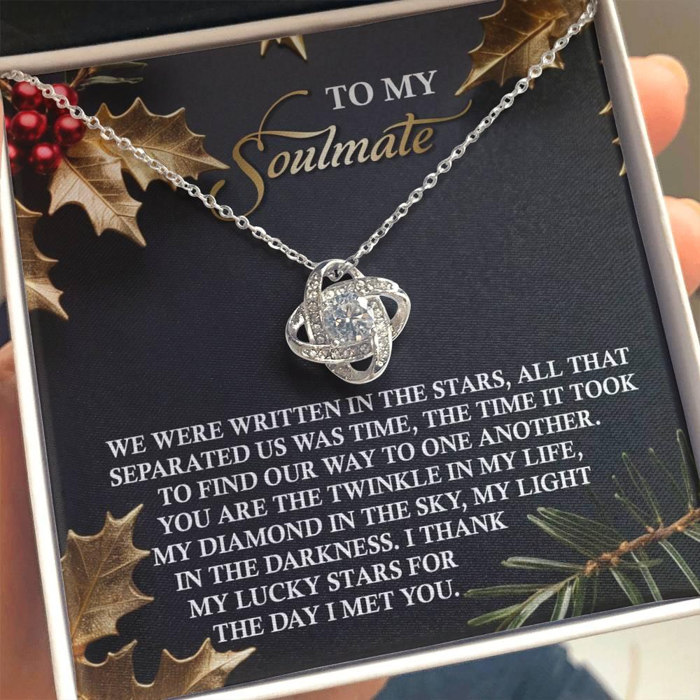 Gift for Soulmate - In The Stars - Love Knot Pendant Necklace - Mallard Moon Gift Shop