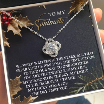 Gift for Soulmate - In The Stars - Love Knot Pendant Necklace - Mallard Moon Gift Shop