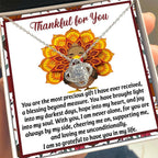 Thanksgiving Gift for Her – “Into My Heart” Love Knot Necklace with Message Card | Heartfelt Gift of Gratitude