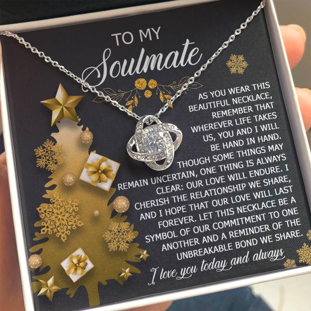 Gift for Soulmate - Be A Symbol - Love Knot Pendant Necklace - Mallard Moon Gift Shop