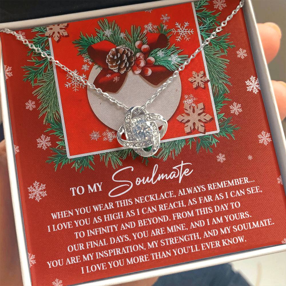 Gift for Soulmate - I Am Yours - Love Knot Pendant Necklace - Mallard Moon Gift Shop