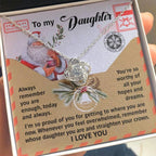 Gift for Daughter - All Your Hopes - Love Knot Pendant Necklace