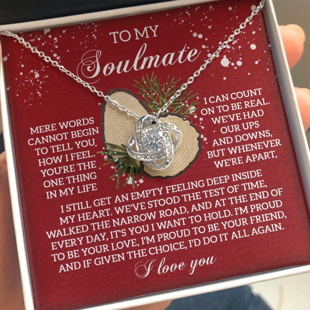 Gift for Soulmate - Test Of Time - Love Knot Pendant Necklace - Mallard Moon Gift Shop