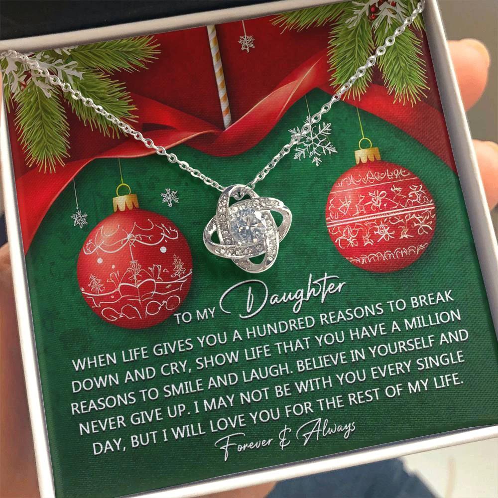 Gift for Daughter - Million Reasons - Love Knot Pendant Necklace