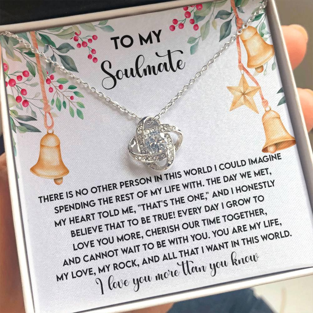 Gift for Soulmate - Be With You - Love Knot Pendant Necklace - Mallard Moon Gift Shop