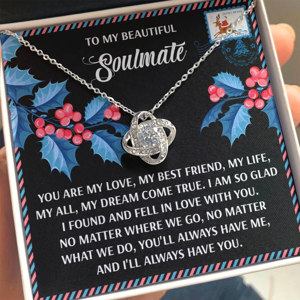 Gift for Soulmate - Fell In Love - Love Knot Pendant Necklace - Mallard Moon Gift Shop