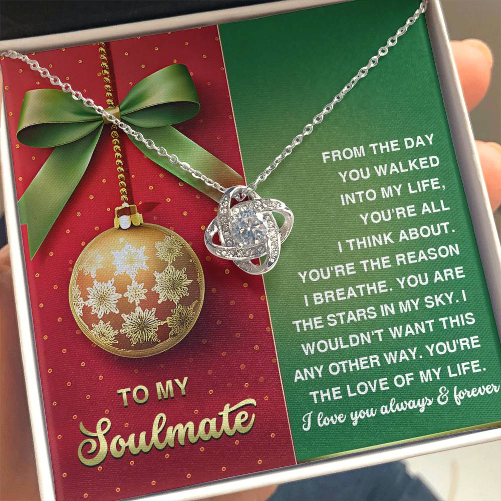 Gift for Soulmate - In My Sky - Love Knot Pendant Necklace - Mallard Moon Gift Shop