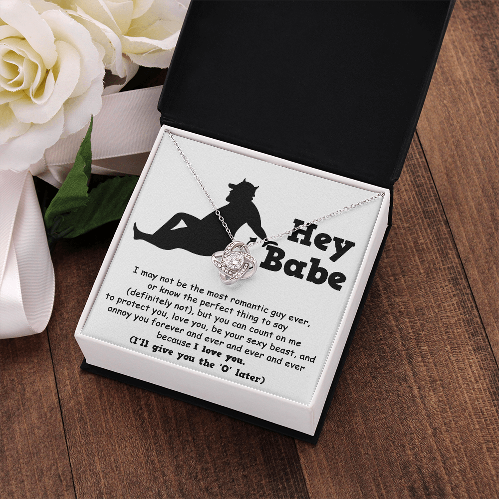 Soulmate Gift from Sexy Beast - Love Knot Necklace - Mallard Moon Gift Shop