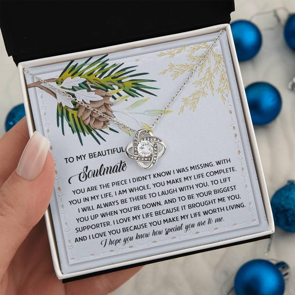 Gift for Soulmate - Biggest Supporter - Love Knot Pendant Necklace - Mallard Moon Gift Shop