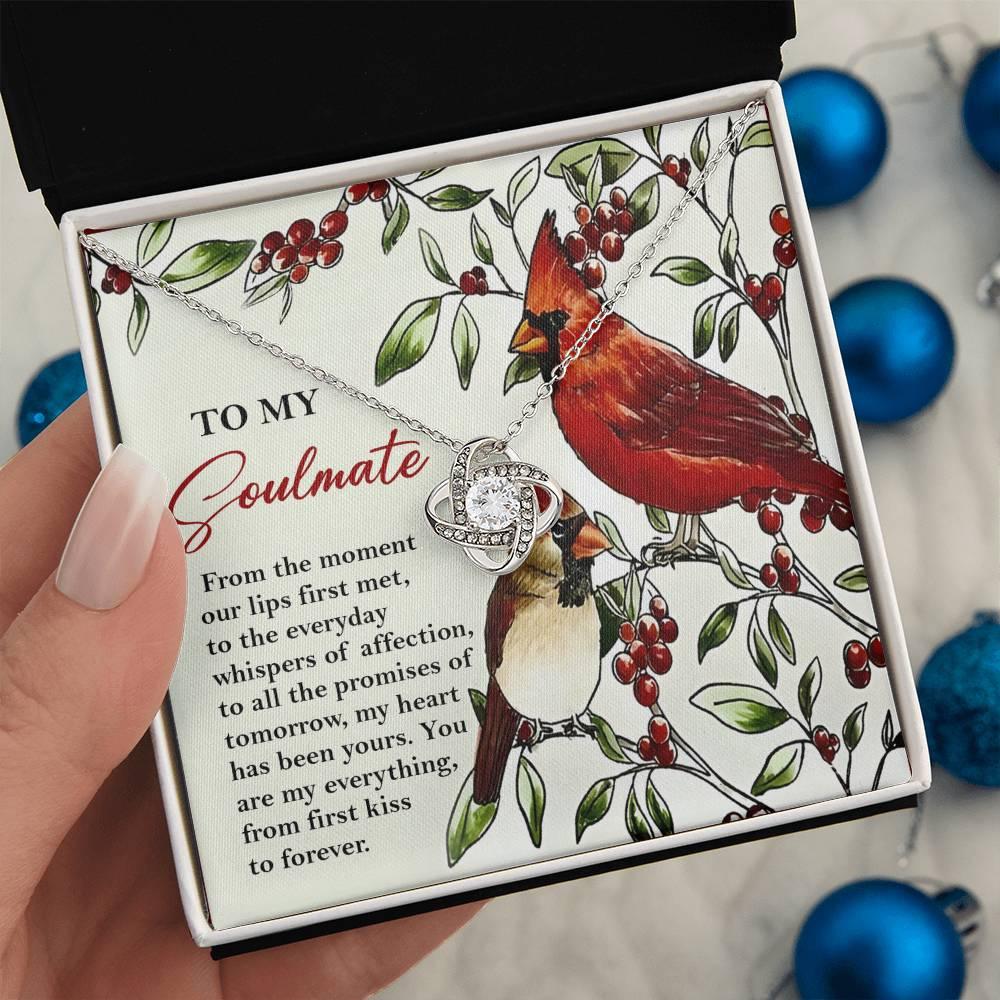 Gift for Soulmate - First Kiss - Love Knot Pendant Necklace - Mallard Moon Gift Shop