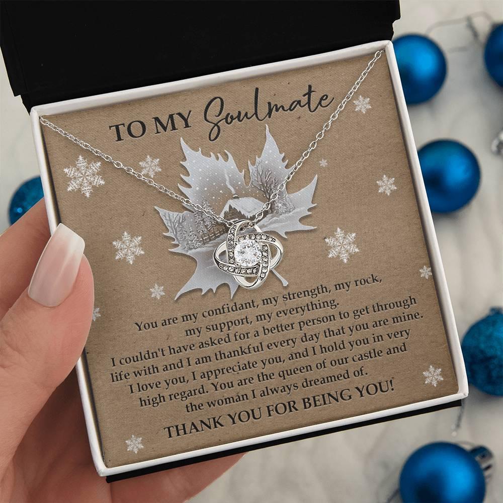 Gift for Soulmate - Our Castle - Love Knot Pendant Necklace - Mallard Moon Gift Shop