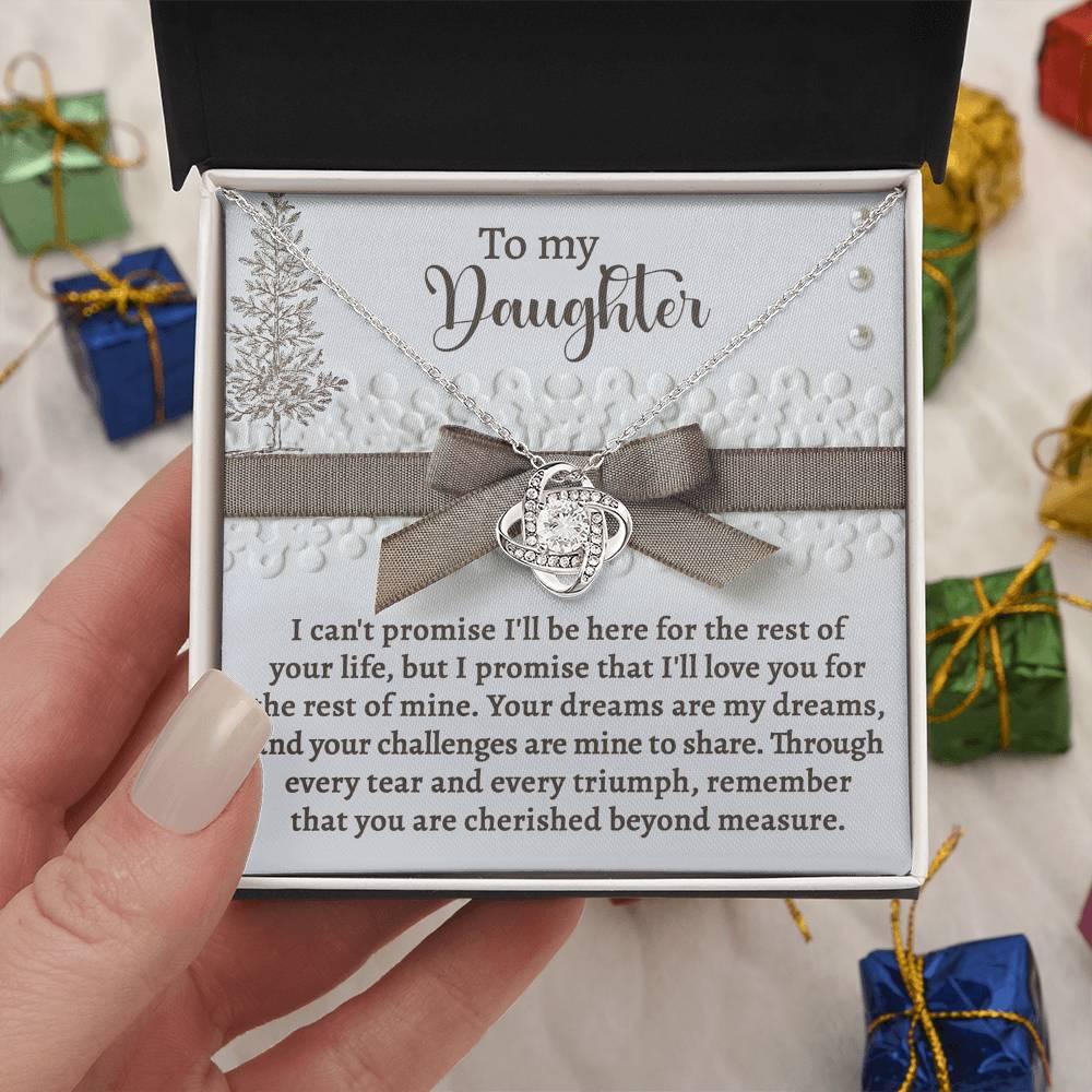 Gift for Daughter - Mine To Share - Love Knot Pendant Necklace - Mallard Moon Gift Shop