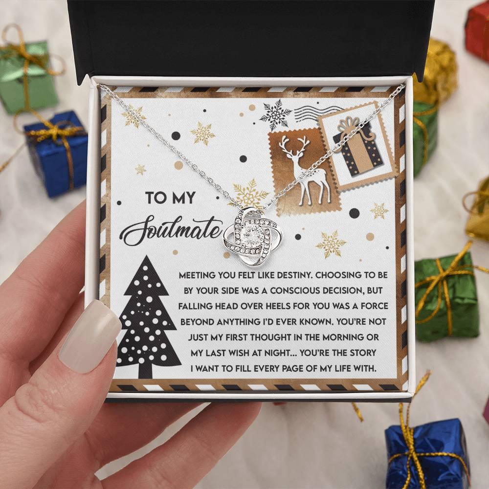 Gift for Soulmate - Like Destiny - Love Knot Pendant Necklace - Mallard Moon Gift Shop