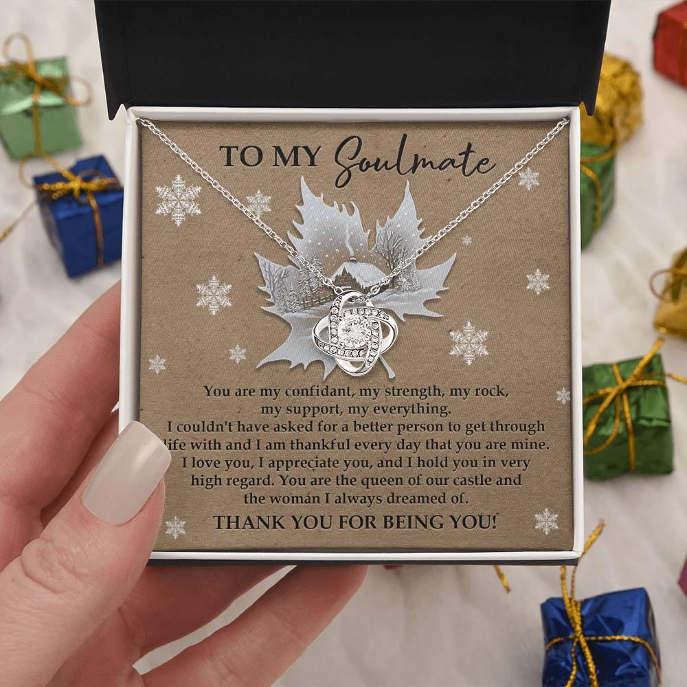 Gift for Soulmate - Our Castle - Love Knot Pendant Necklace - Mallard Moon Gift Shop