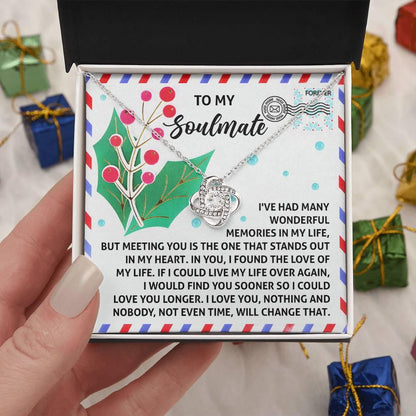 Gift for Soulmate - Love You Longer - Love Knot Pendant Necklace - Mallard Moon Gift Shop