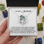 Gift for Soulmate - Laugh With You - Love Knot Pendant Necklace