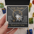 Gift for Daughter - Set Your Mind - Love Knot Pendant Necklace