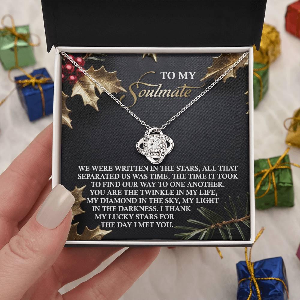 Gift for Soulmate - In The Stars - Love Knot Pendant Necklace - Mallard Moon Gift Shop