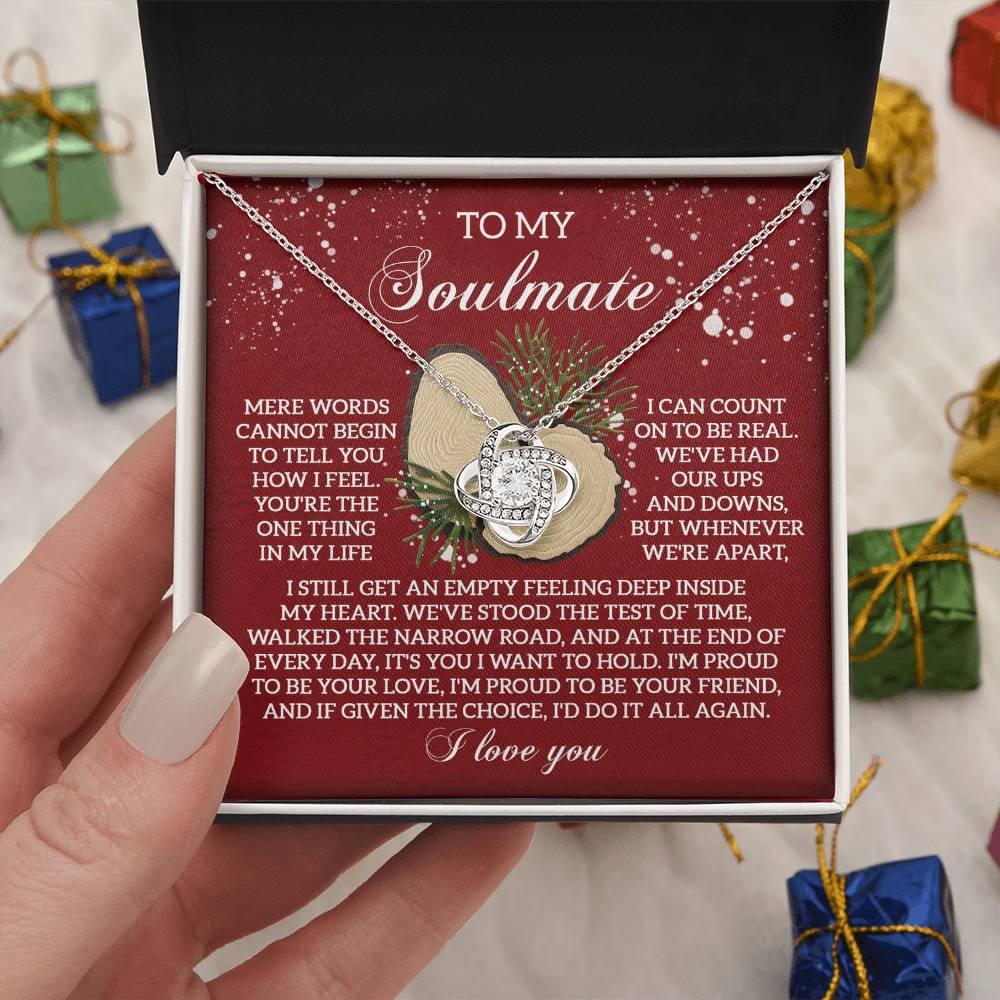 Gift for Soulmate - Test Of Time - Love Knot Pendant Necklace - Mallard Moon Gift Shop