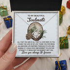 Gift for Soulmate - One Moment - Love Knot Pendant Necklace